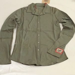 Alp-n-Rock ALP-N-ROCK button down - Lichen (olive)